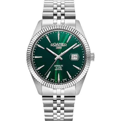 Ceas Roamer of Switzerland 852 833, 42mm, 10ATM, Curea si carcasa otel inoxidabil, Analog, Quart