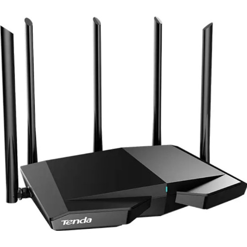 Router Wireless Tenda RX27 PRO, AX5700, Tri-Band, Wi-Fi 6E, 3x LAN, 1x WLAN, Negru