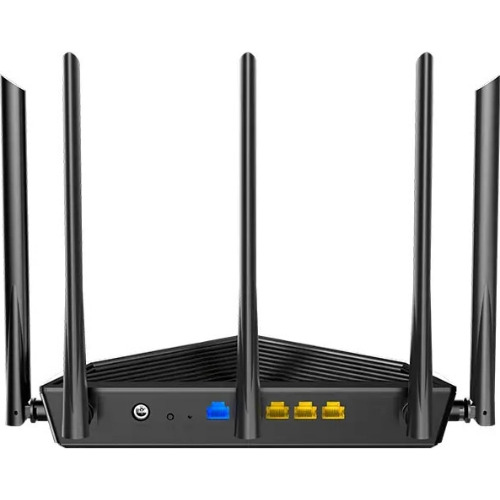 Router Wireless Tenda RX27 PRO, AX5700, Tri-Band, Wi-Fi 6E, 3x LAN, 1x WLAN, Negru Router Wireless Tenda RX27 PRO, AX5700, Tri-Band, Wi-Fi 6E, 3x LAN, 1x WLAN, Negru