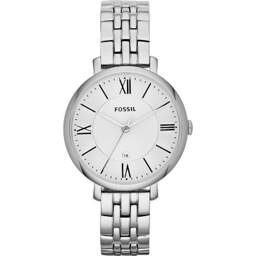 Ceas Dama Fossil Jacqueline ES3433, 36mm, Quartz, Cristal Mineral, Otel Inoxidabil, WR 30m, Silver
