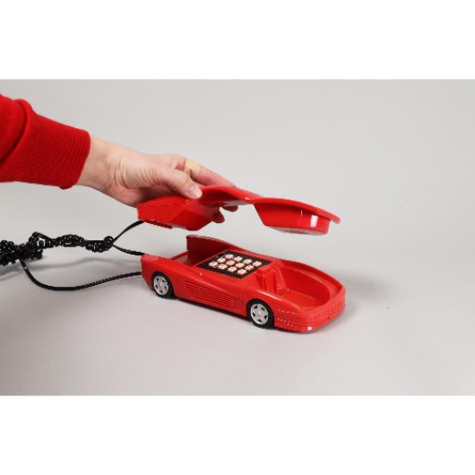 Telefon fix Vintage Ferrari Testarossa 1980, Model CP/6, Rosu