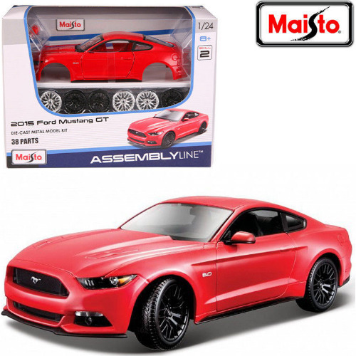Macheta auto 1:24 Maisto Assembly Line 2015 Ford Mustang GT