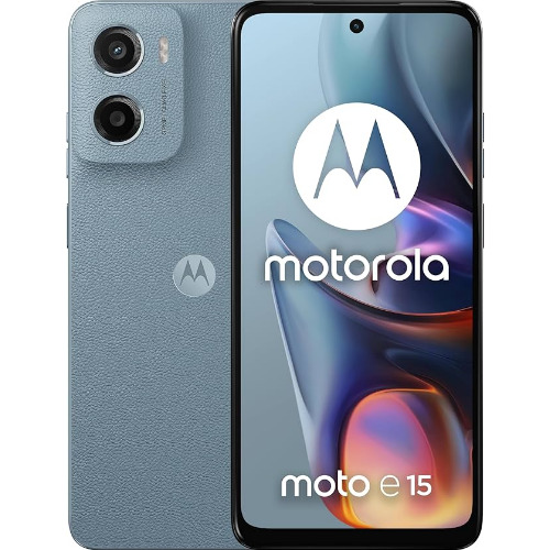 Telefon Mobil Motorola E15, Dual SIM, 2GB RAM, 64GB, Misty Blue
