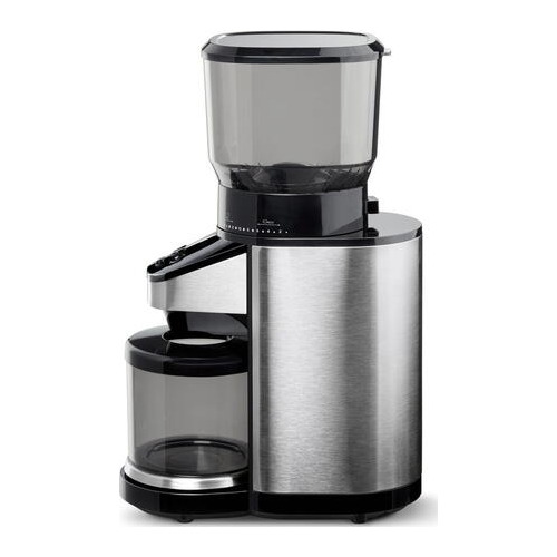 Rasnita electrica de macinat cafea Tchibo, 160W, Recipient boabe 400g, Recipient colectare 100g, 26 setari macinare, Inox Rasnita electrica de macinat cafea Tchibo, 160W, Recipient boabe 400g, Recipient colectare 100g, 26 setari macinare, Inox