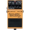 Pedala de efect BOSS Acoustic Simulator AC-3, Reverb incorporat, 4 moduri de simulare, Galben