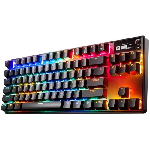Tastatura Gaming Mecanica Cu Fir Steelseries Apex Pro Mini, Tehnologie Omnipoint, RGB, USB-C, Negru
