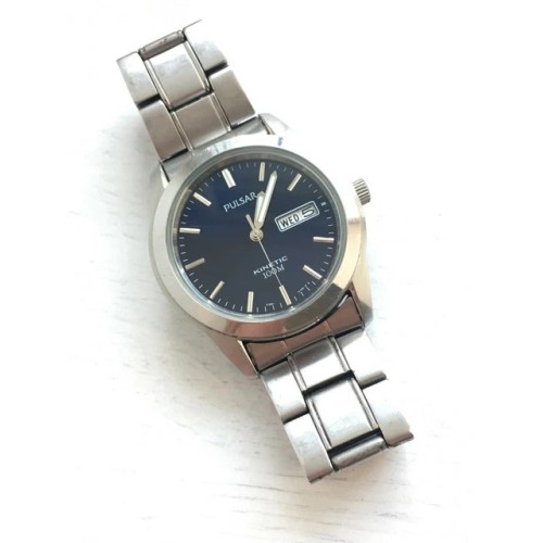 Ceas Barbatesc Pulsar Kinetic YT58-X008, Quartz, Otel Inoxidabil

