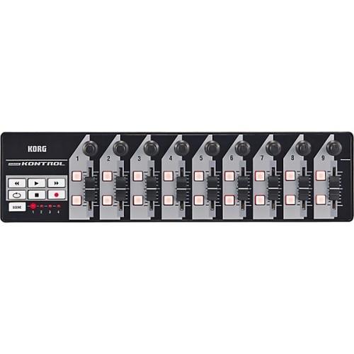 Controller Midi KORG nanoKONTROL, 9 Faders, 18 Switches, Negru

