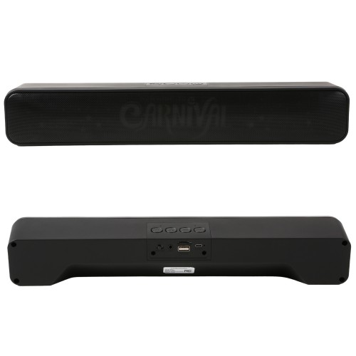 Color Wav Soundbar 95100, 2x 5W, RGB, USB, Micro-USB, Jack 3.5 mm, Negru
