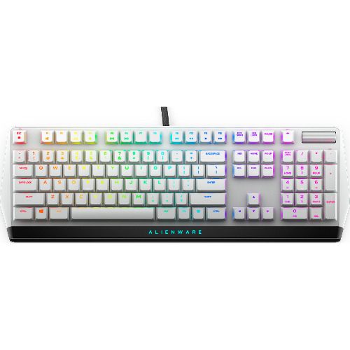 Tastatura Gaming cu Fir Alienware Aw510K, RGB, Low Profile, USB, Sound Roller, Lunar Light
