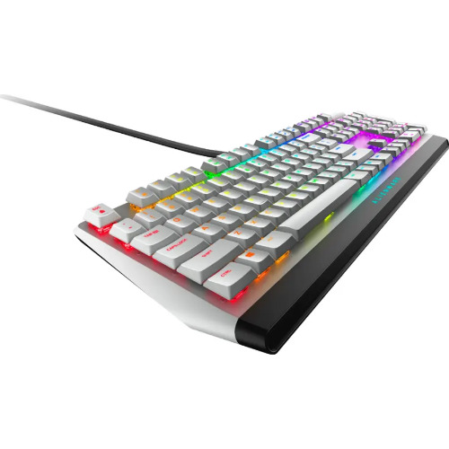 Tastatura Gaming cu Fir Alienware Aw510K, RGB, Low Profile, USB, Sound Roller, Lunar Light
