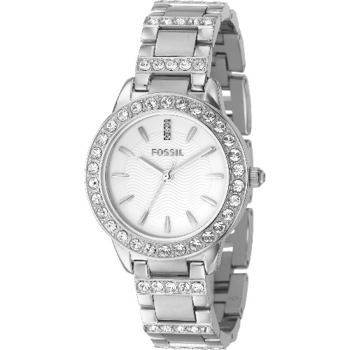 Ceas dama Fossil Jesse ES2362, 34mm, Quartz Three-Hand, Stainless Steel, 5 ATM, Silver
