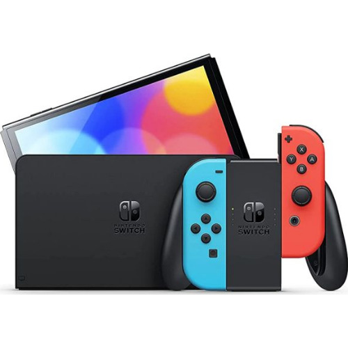 Consola Nintendo Switch OLED, 64 Gb+ Nintendo Switch Case Black/White
