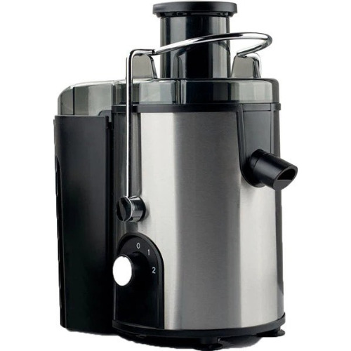 Storcator de fructe si legume Gorenje JC805EII, 800W, Recipient suc 1L, Recipient pulpa 1.5L, Tub de alimentare XXL, Negru/Inox