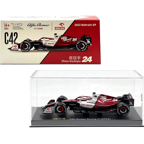 Macheta auto Bburago - 1:43 RACE ,24 Zhou - Alfa Romeo F1 Team Orlen,18-38068
 Macheta auto Bburago - 1:43 RACE ,24 Zhou - Alfa Romeo F1 Team Orlen,18-38068