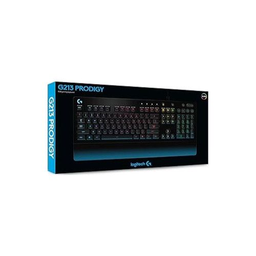 Tastaura Gaming cu fir Logitech Prodigy G213, RGB, 104 Taste, Switch Mech-Dome, Taste Multimedia, Layout US QWERTY, Black
