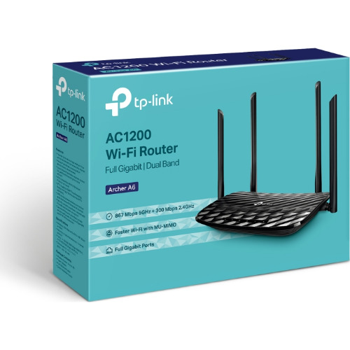 Router wireless AC1200 TP-Link Archer A6 Dual Band
 Router wireless AC1200 TP-Link Archer A6 Dual Band