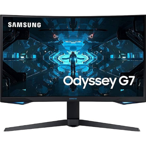Monitor Curbat Samsung Odyssey G7 C32G75TQSU 32 Inch QHD LED VA, Curbura 1000R, Rezolutie 2560 x 1440, 240 Hz, HDMI, DP
