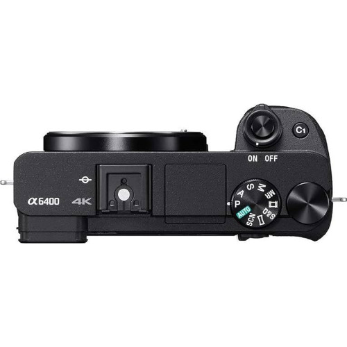 Aparat foto Mirrorless Sony Alpha A6400, 24.2 Mp, 4K, APSC, Display tactil, Wi-Fi, NFC, Bluetooth + Obiectiv Sigma 18-50mm 1:2.8 DC DN
