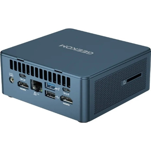 Mini Sistem PC Geekom IT12, Procesor Intel Core i5-12450H 4.4GHz, 16 Gb RAM, SSD 512 Gb, UHD Graphics, 2x HDMI, 2x USB-C, 3x USB 3.0, USB 2.0, Albastru
