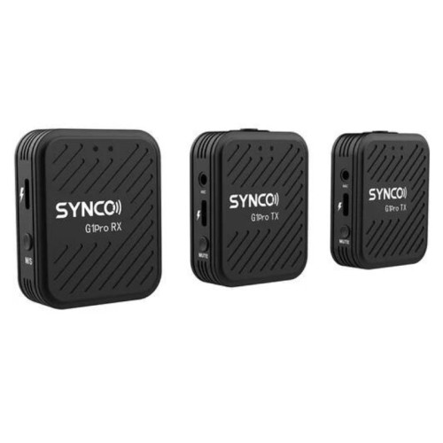 Set 2x Lavaliera + Receiver Synco G1 PRO, Bluetooth, Transmisie 150 m, Carcasa De Incarcare, Reducerea Zgomotului, Negru
 Set 2x Lavaliera + Receiver Synco G1 PRO, Bluetooth, Transmisie 150 m, Carcasa De Incarcare, Reducerea Zgomotului, Negru