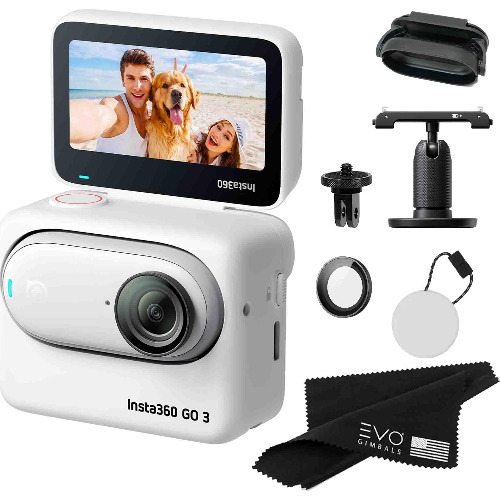 Camera video sport Insta360 GO3, 64GB, 2.7K Video, AI Powered Editing, 360, Waterproof, Magnetic Mount, Voice COntrol 2.0, Pivot Stand, Alb
 Camera video sport Insta360 GO3, 64GB, 2.7K Video, AI Powered Editing, 360, Waterproof, Magnetic Mount, Voice COntrol 2.0, Pivot Stand, Alb