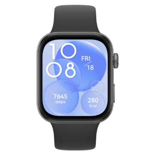Smartwatch Huawei Watch FIT 3, Black Body with Black Fluoroelastomer Strap
