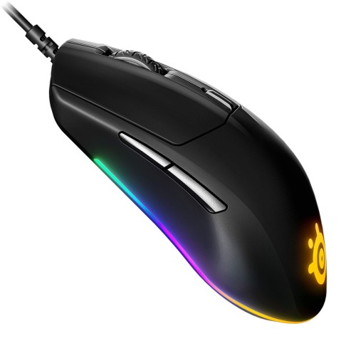 Mouse Gaming cu fir SteelSeries Rival 3 Gen 2, TruMove Core, 8500 DPI, Iluminare RGB, Negru
