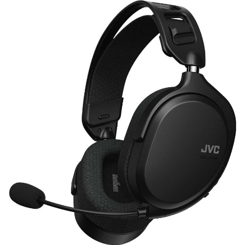 Casti Gaming Wireless JVC GG-01W-Q, Jack 3.5mm, USB Wireless 2.4 GHz, Negru
