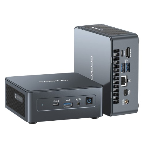 Mini PC Geekom Mini IT 11, Intel i7 11390H, 32 Gb RAM DDR4, SSD 256 + SSD 500 Gb, Intel Iris XE Graphics
