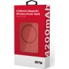 Baterie externa iStyle Magnetic Wireless Power Bank, 4200mAh, Rosu