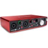 Interfata audio USB Focusrite Scarlett 2i4 2nd Gen, 2x Analogic, 2x Microfon, intrare XLR , Iesire Casti 6.3mm, Rosu