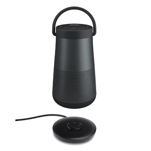 Boxa portabila BOSE SoundLink Revolve II, Bluetooth, NFC, IP55, Sunet 360, Dock incarcare BOSE SoundLink Revolve charging cradle, negru