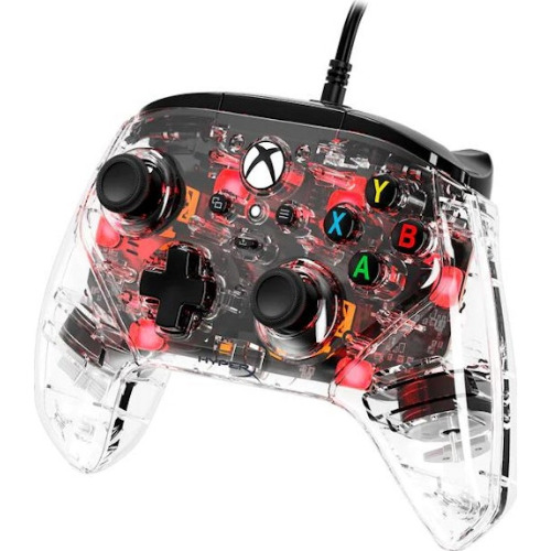 Controller Gaming HyperX Clutch Gladiate RGB, Wired, Xbox/PC, Transparent
