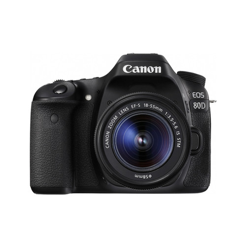 Aparat Foto Canon EOS 80D + Obiectiv Kit 18 - 135 mm, F3.5 - 5.6 IS STM
