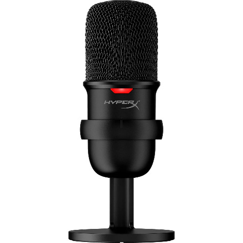 Microfon cu fir HyperX SoloCast, Cardioid, USB, Negru, pentru PC, Mac, PS4
