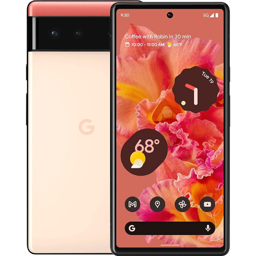 Telefon Google Pixel 6, AMOLED, 128GB, 8 GB RAM, 5G, Dual SIM, 50MP/12MP, Kinda Coral
