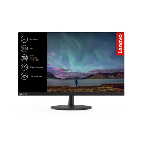 Monitor Lenovo L27i-28 27 Inch LED IPS FHD 75 Hz, HDMI, Negru

