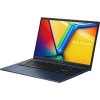 Laptop ASUS VivoBook 15 F1504V, Display 15.6 inch FHD, Intel Core i7-1355U 10-Core, 5.0GHz, 16 Gb RAM 3200 MHz, SSD 512 Gb PCIe M.2, Intel Iris Xe Graphics, Wi-Fi 6, HDMI, USB-C, Jack 3.5mm, Quiet Blue
