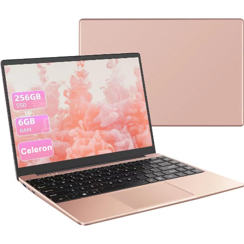 Laptop Wozifan W7, Display LCD 14 inch HD, Intel Celeron N4020C 2.8GHz, 6 Gb RAM LPDDR4, SSD 120 Gb, Intel UHD Graphics 600, USB 3.2, Mini HDMI, Micro SD Card Reader, Jack 3.5mm, Gold