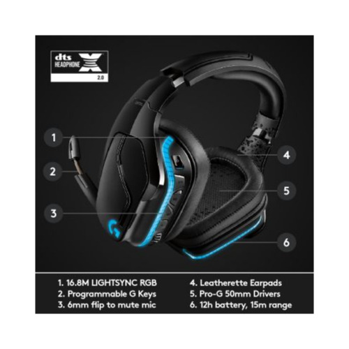 Casti gaming Logitech G935, Wireless, RGB, 7.1, Microfon
 Casti gaming Logitech G935, Wireless, RGB, 7.1, Microfon