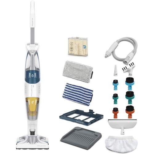 Aspirator Cu Abur Rowenta Steam and Clean Multi, Recipient Apa 0.4 L, Recipient Praf 0.5 L, Autonomie Abur Aprox. 30 min, 1700 W, Alb/Albastru
 Aspirator Cu Abur Rowenta Steam and Clean Multi, Recipient Apa 0.4 L, Recipient Praf 0.5 L, Autonomie Abur Aprox. 30 min, 1700 W, Alb/Albastru