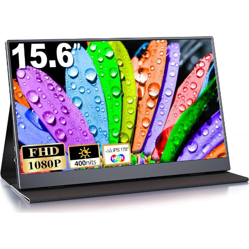 Monitor portabil Momods 15.6" IPS FHD 1080P, pentru Laptop, PC, Xbox, Mac, PS5
