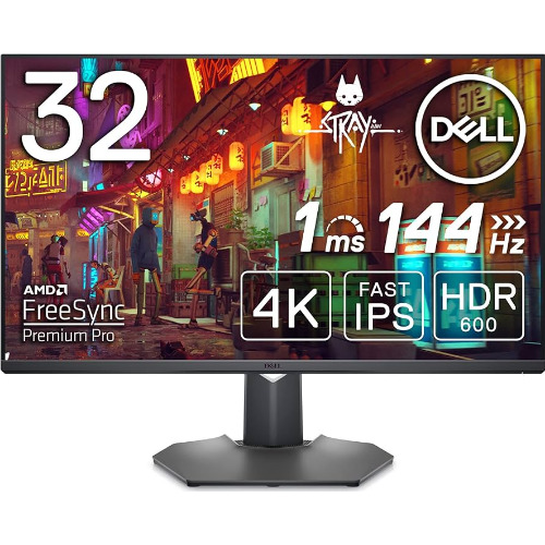 Monitor Gaming LED IPS Dell G3223Q 32", 4K UHD (3840x2160), 144Hz, 1ms GTG, AMD FreeSync™ Premium Pro, NVIDIA G-Sync™ , 2x HDMI, 3X Usb 3.2, DisplayPort 1.4, Pivot, VESA, negru
