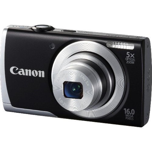 Aparat Foto Digital Canon PowerShot A2500, 16 Mp, 5x Optical Zoom, HD, Negru
