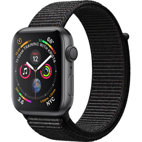 Apple Watch Series 4, 44mm, GPS, Space Gray Aluminium Case, Sport Band, A1978
