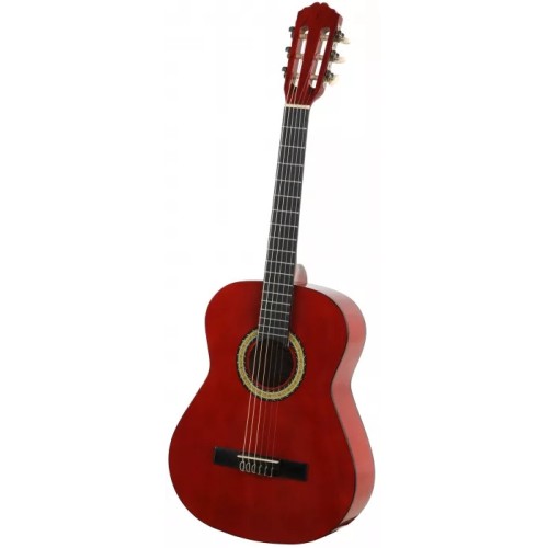Chitara Acustica Miguel Almeria Pure Series 3/4, 6 Corzi, Lemn De Tei, Gat Din Lemn De Mahon, Incepatori, Rosu
