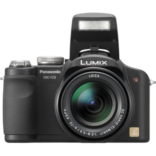 Aparat Foto Digital Panasonic DMC-FZ8EG-K, 7.2MP, Obiectiv Leica DC Vario-Elmarit, Zoom Optic 12x, Negru
