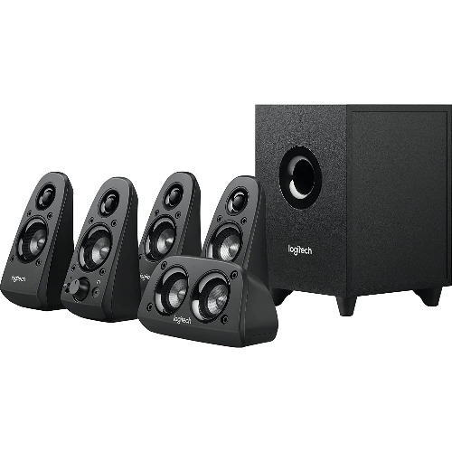 Set boxe cu fir 5.1 Logitech Z506, 75W RMS, Subwoofer, Amplificare Integrata, Negru Set boxe cu fir 5.1 Logitech Z506, 75W RMS, Subwoofer, Amplificare Integrata, Negru