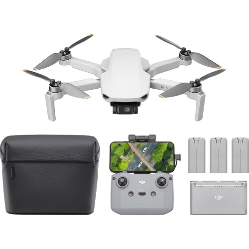 Drona DJI Mini 4K Fly More Combo 12 MP, Altitudine Maxima 120 m, Distanta Maxima 10 Km, Pana la 30 Min de Zbor
